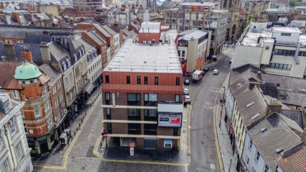 cathedral square from bigg market looking south